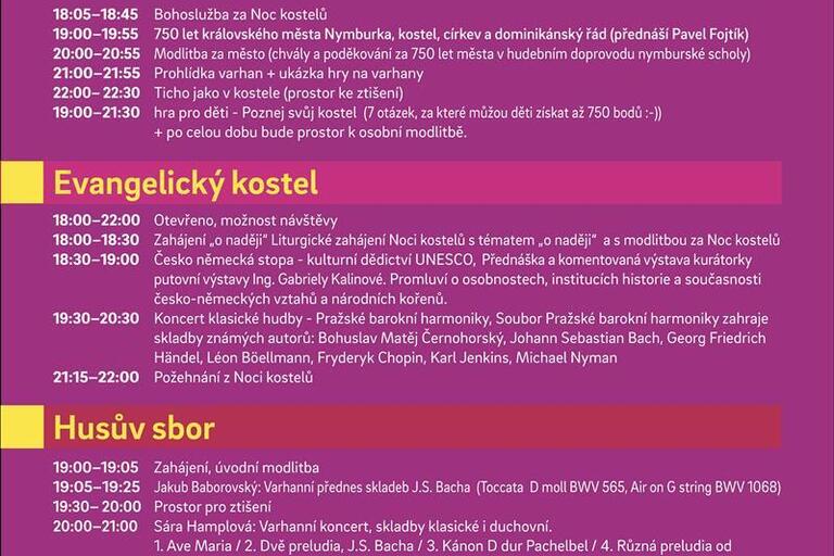Noc kostelů 2025